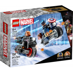 Klocki LEGO 76260 Motocykle Czarnej Wdowy i Kapitana Ameryki SUPER HEROES